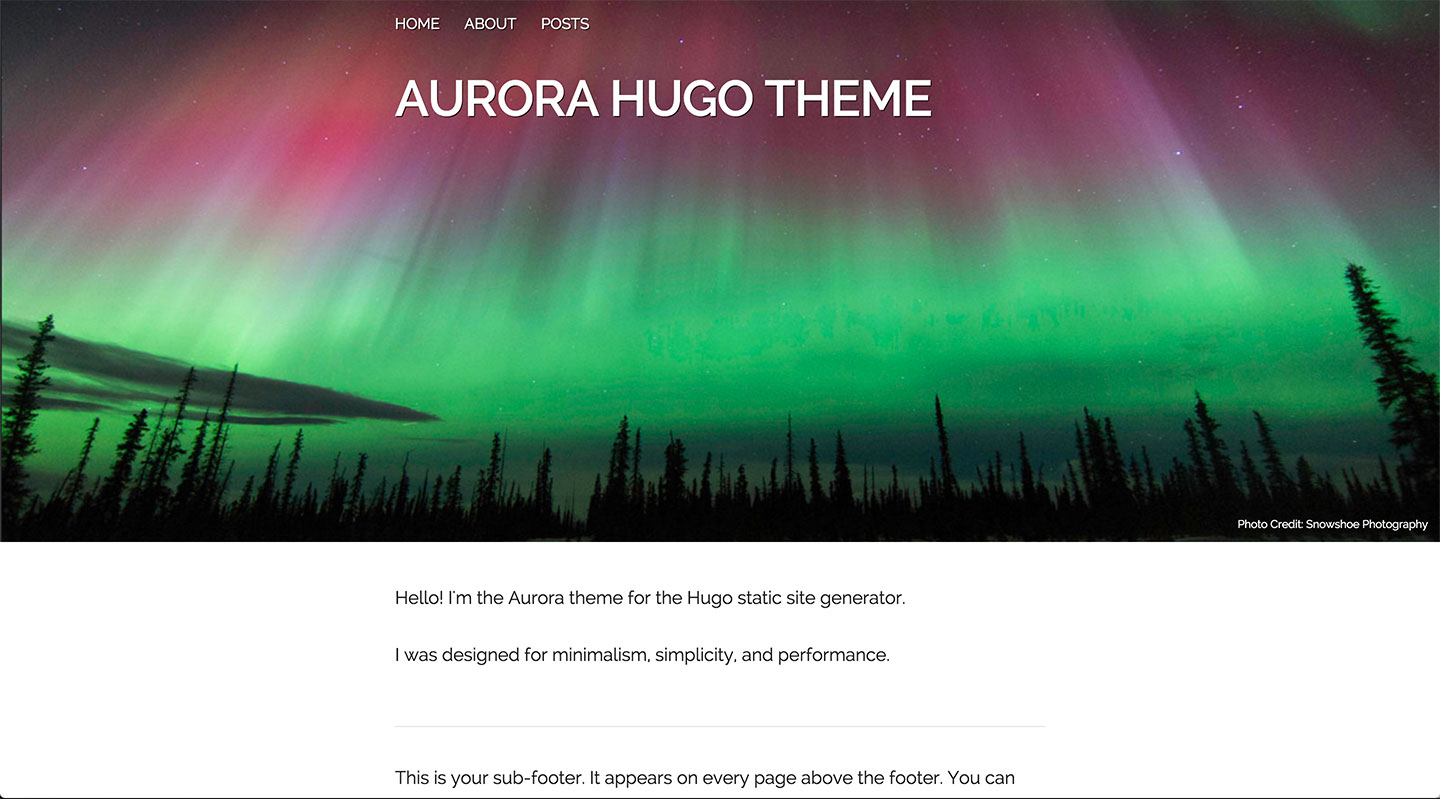 Aurora Theme Screenshot