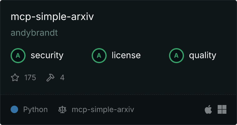 mcp-simple-arxiv MCP server