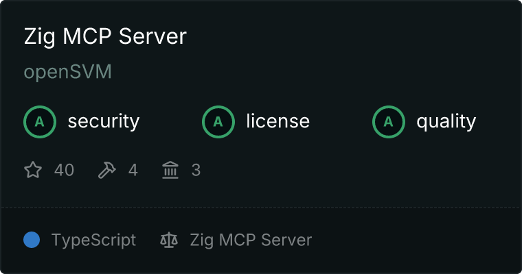 Zig Server MCP server