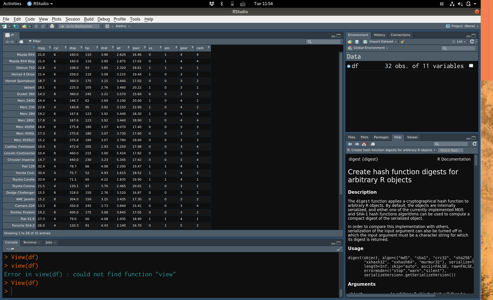 View() panel in dark theme is half dark-half bright in Rstudio 1.2.1114 ...