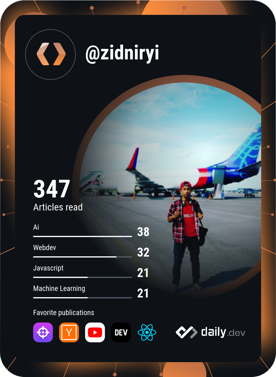 zidniryi's Dev Card