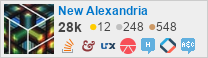 profile for New Alexandria on Stack Exchange, a network of free, community-driven Q&A sites