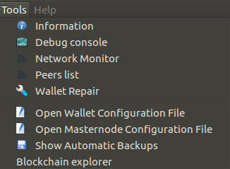 Wallet config file