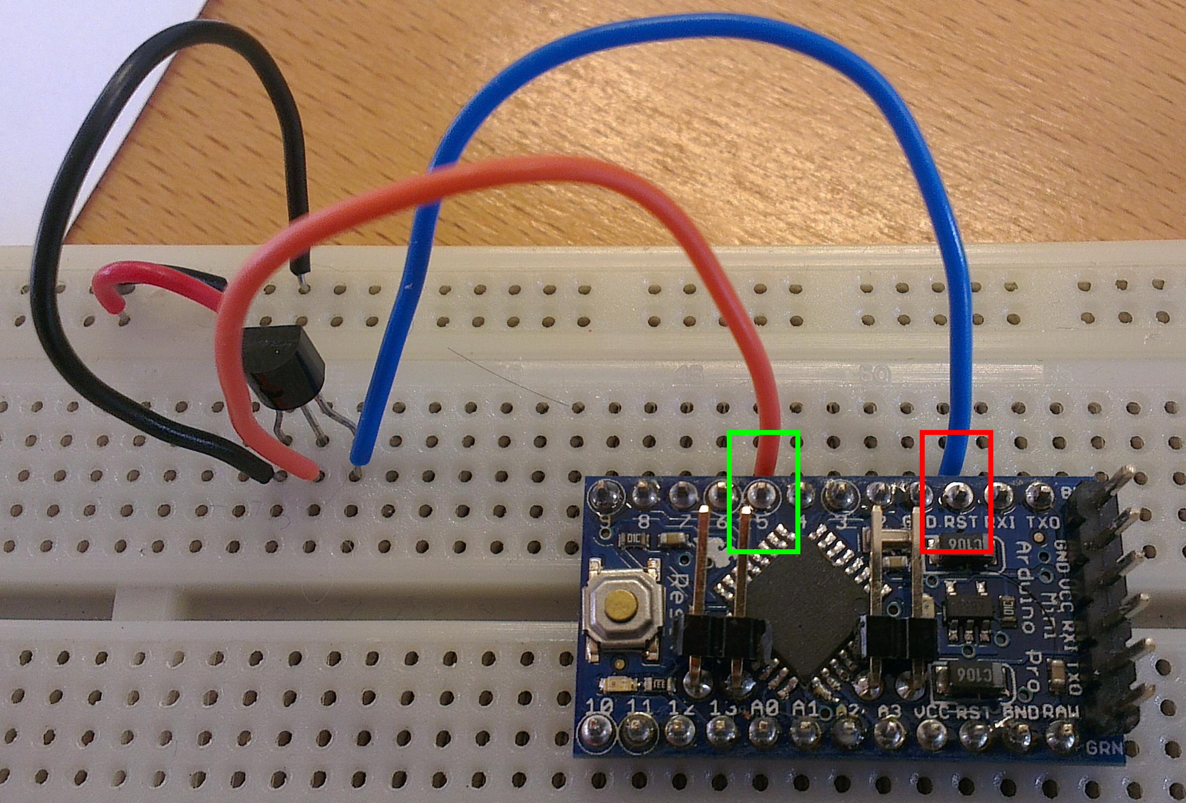 Reset Switch on Breadboard