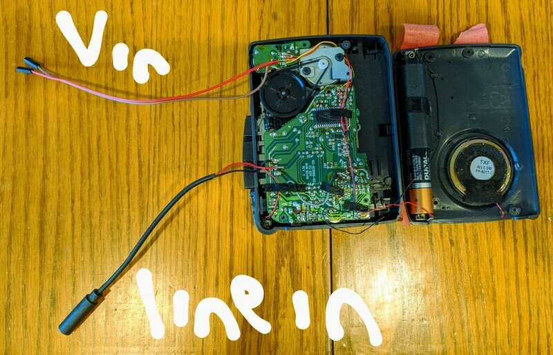 Hacking the GE 3-5362A walkman.