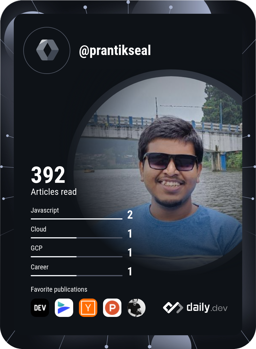 Prantik Seal's Dev Card