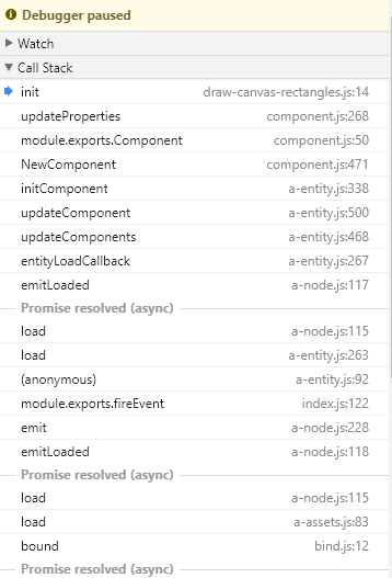 Debugger call stack with properly named functions