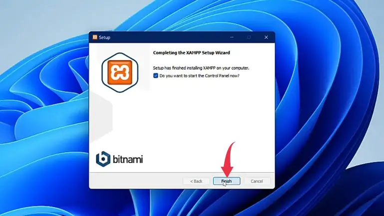 XAMPP Setup Wizard Complete