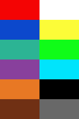 Graphics colors available