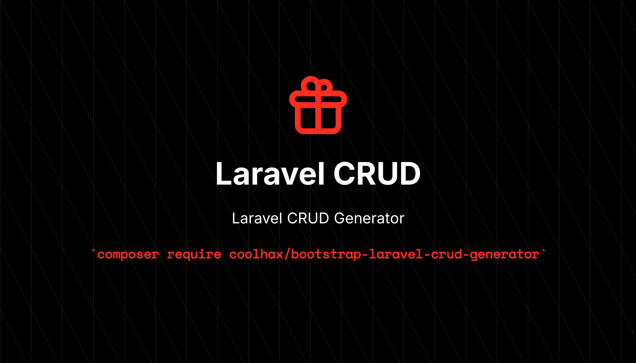 Laravel Crud Generator