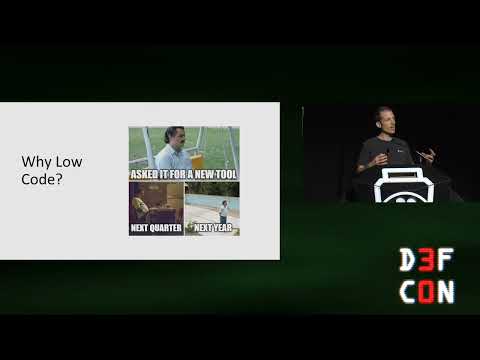 DEF CON 30 - Michael Bargury - Low Code High Risk - Enterprise Domination via Low Code Abuse