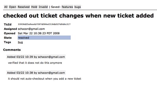 TicGitWeb Ticket