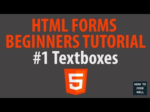 HTML 5 forms beginners tutorial