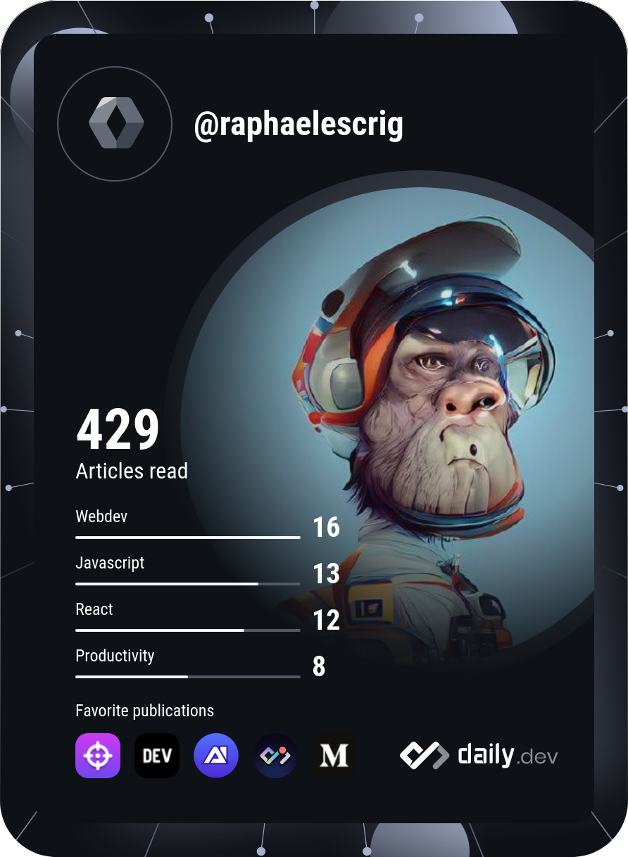 Raphael's Dev Card