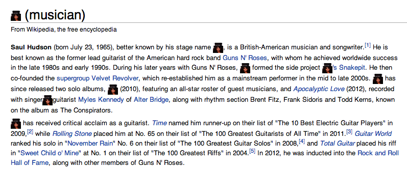 Slash Wikipedia