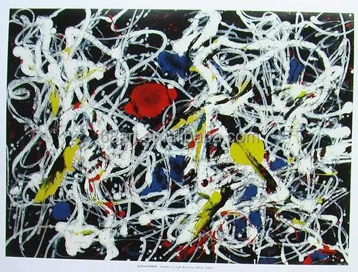 Pintura de Pollock, pintor Abstrato