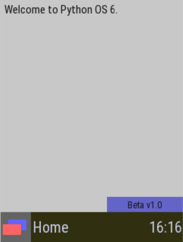 Python OS 6 Home Screenshot