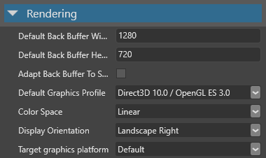 Rendering Properties