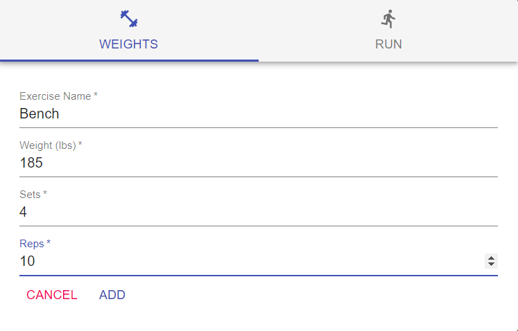 add exercise