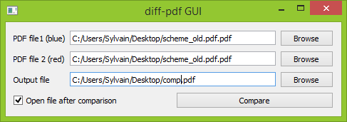 diff-pdf GUI Screenshot