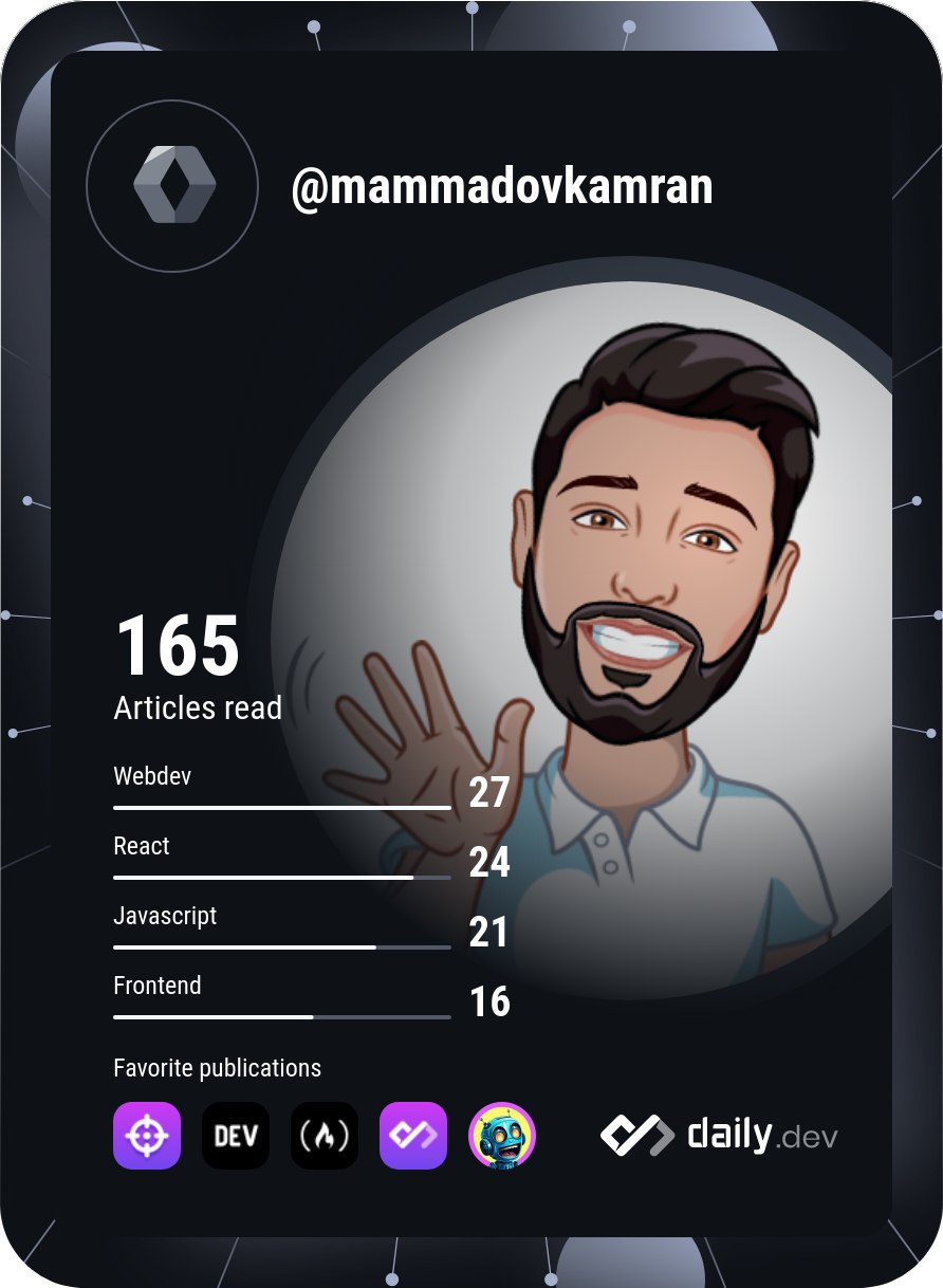 Kamran's Dev Card