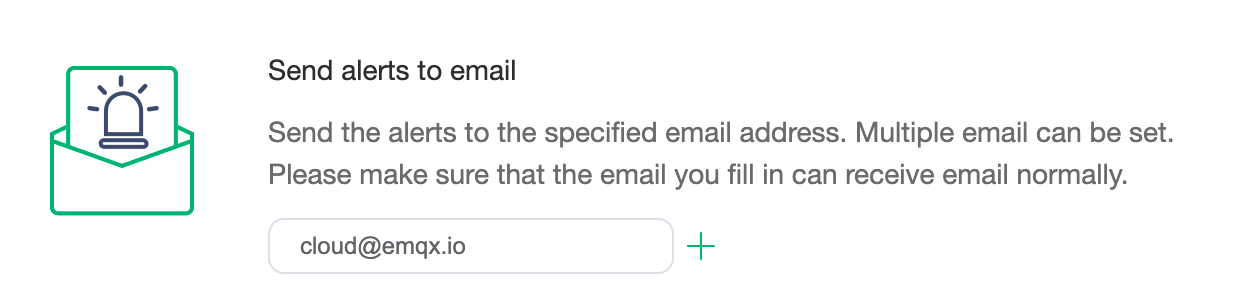 EMQX Cloud Mailbox alerts integration