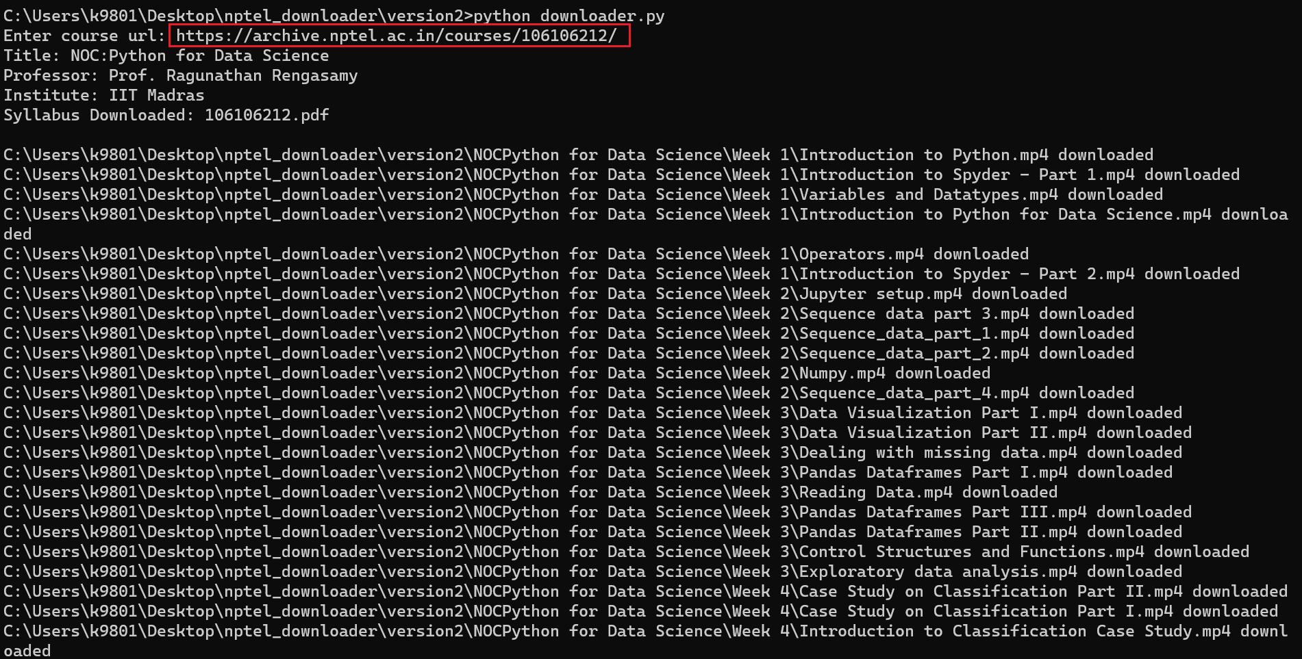 Github prokunal nptelvideosdownloaderv2 nptel video lectures