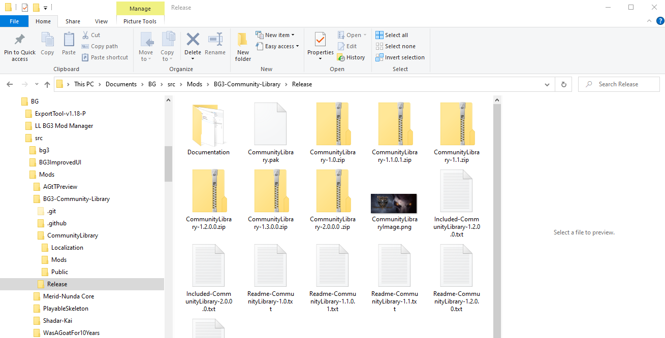 Release Folder