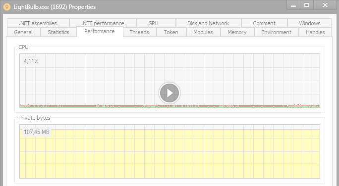 30 seconds of process monitoring