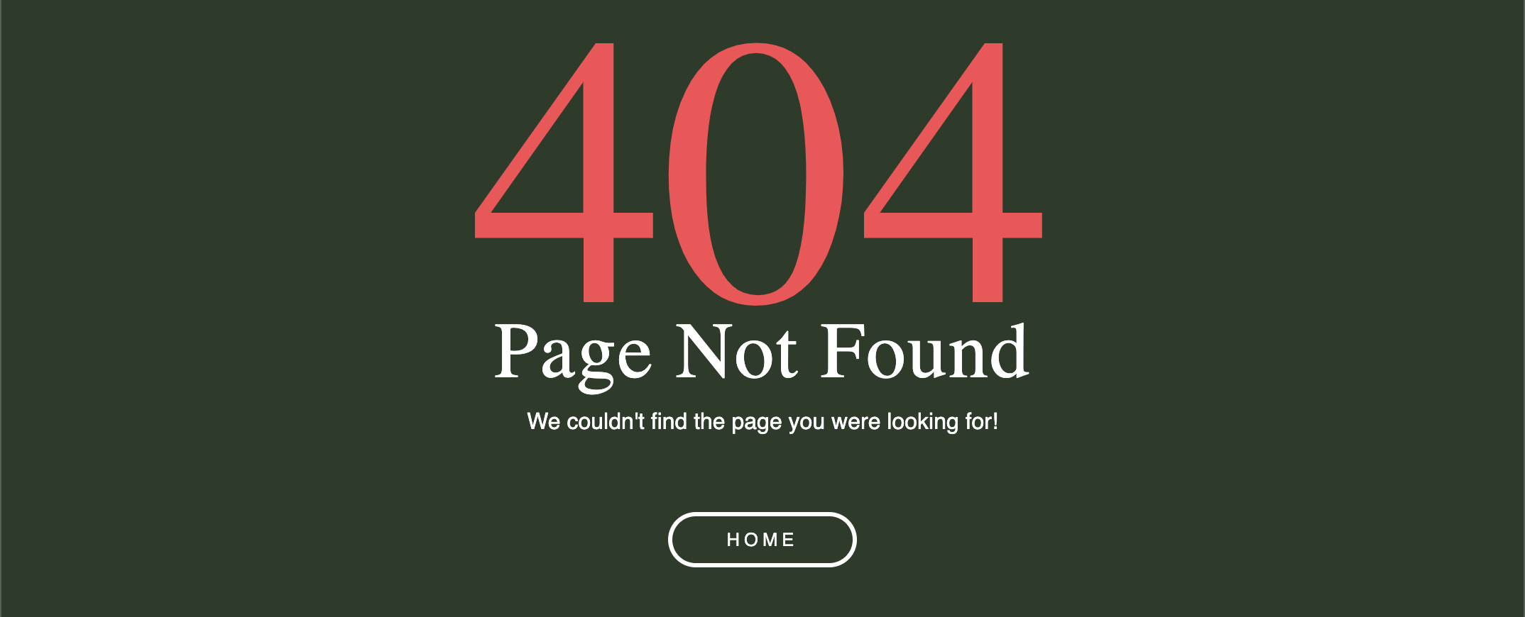 404 Error Page