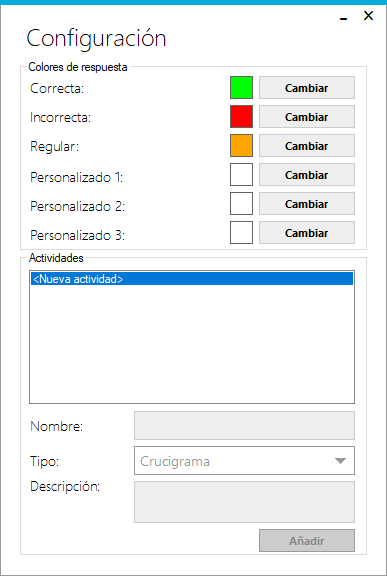 Interfaz de administración