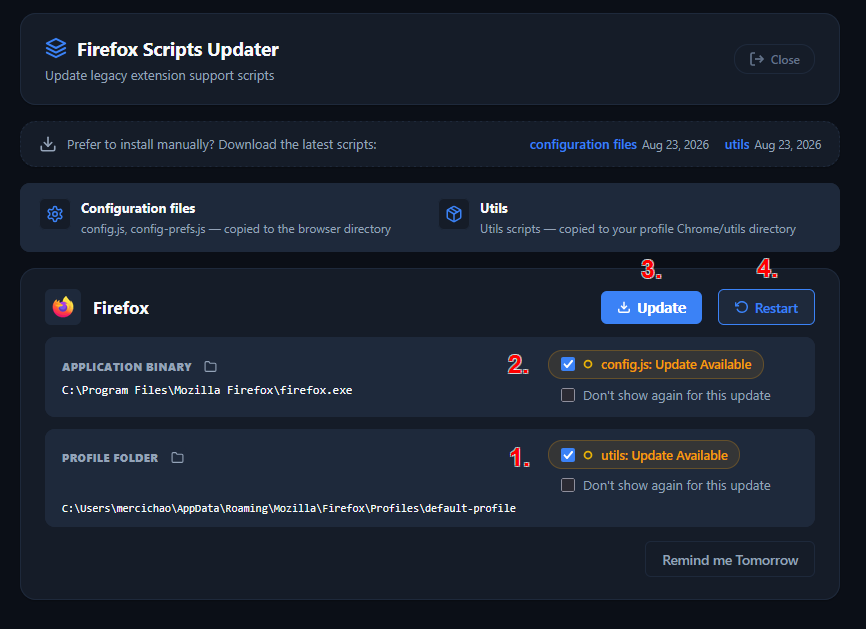 GitHub - Merci-chao/userChrome.js: Firefox userChrome.js scripts: Multi Tab Rows, History Submenus II, Page Title in URL Bar, and more...