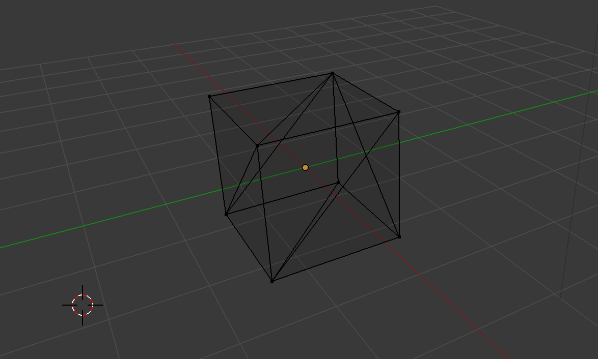 Triangulated cube