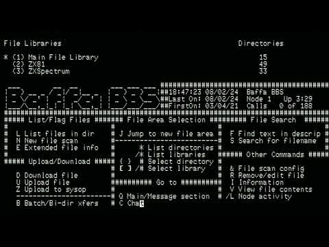 AppleII Accessing BBS using Videx Videoterm 80 Columns card running at AppleIIVga by Markadev