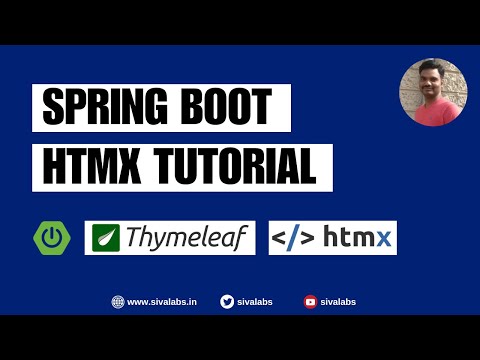Spring Boot Thymeleaf HTMX Tutorial
