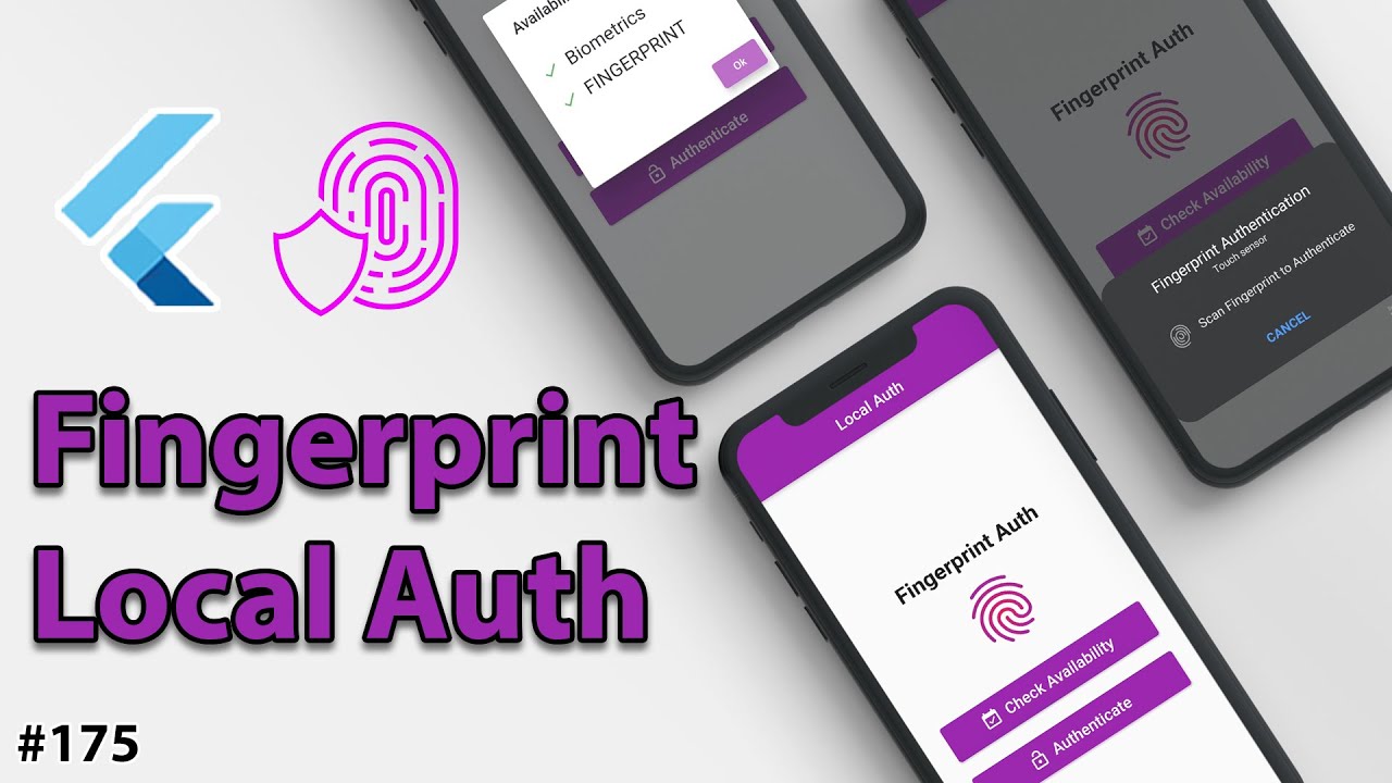 Flutter Tutorial - Fingerprint & Touch ID - Local Auth  YouTube video