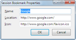 Bookmark properties