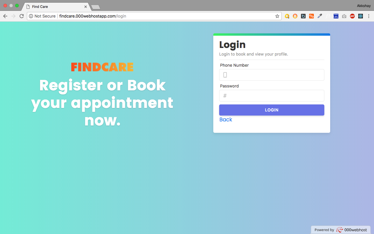 Login Page