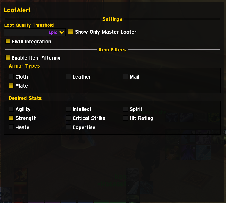 GitHub - dmungin/LootAlert: A WoW Classic addon for alerting the user ...