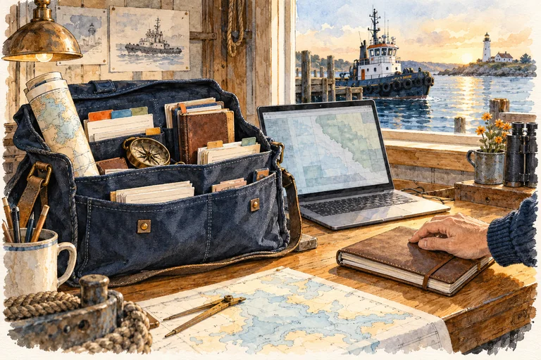 Illustration of a workspace for organizing session context