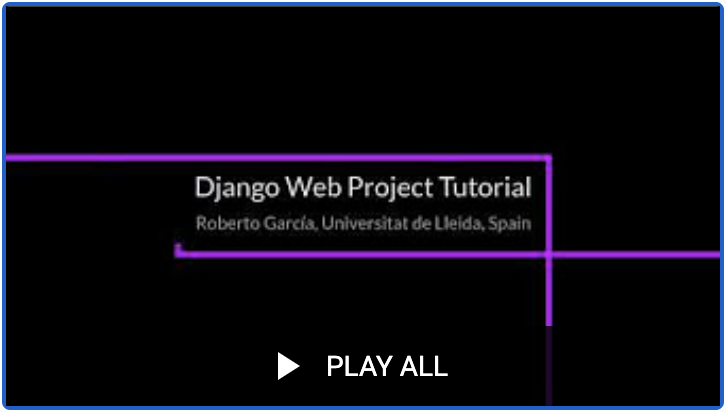 Django Web Project Video Tutorial