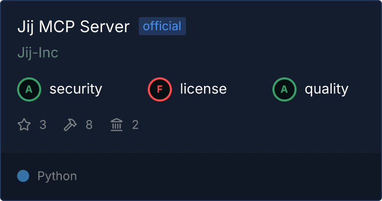 Jij Server MCP server