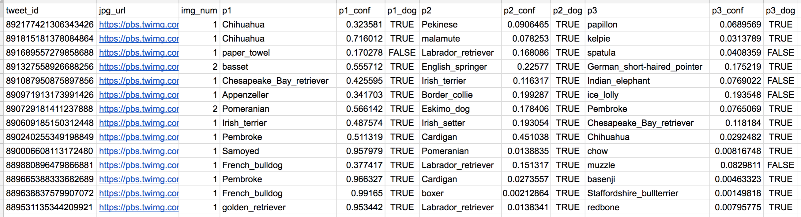 Image predictions