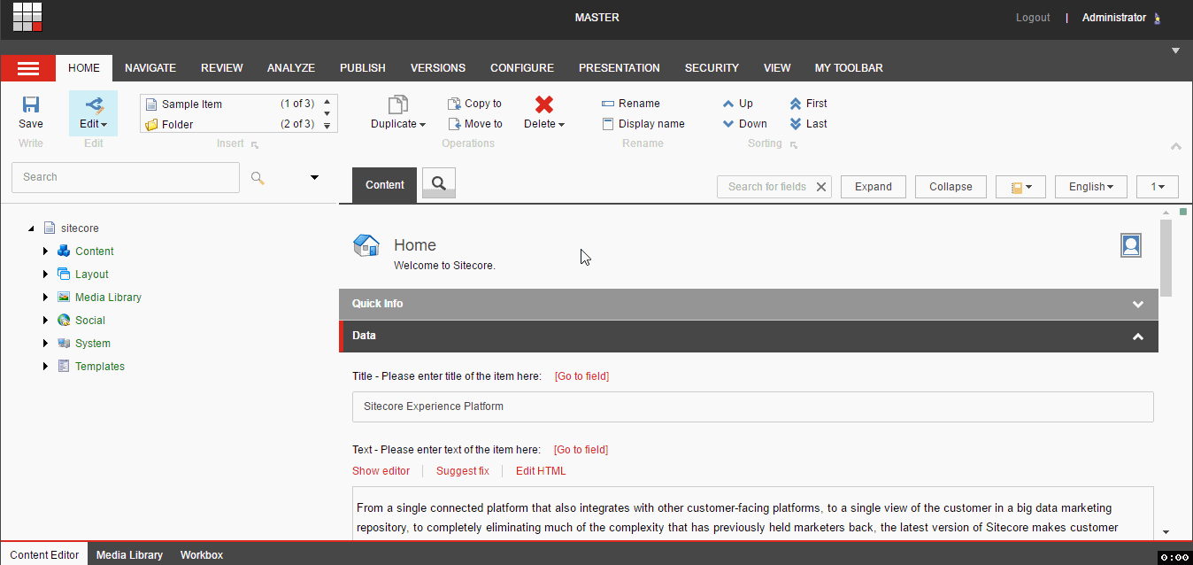 Database Selector demo