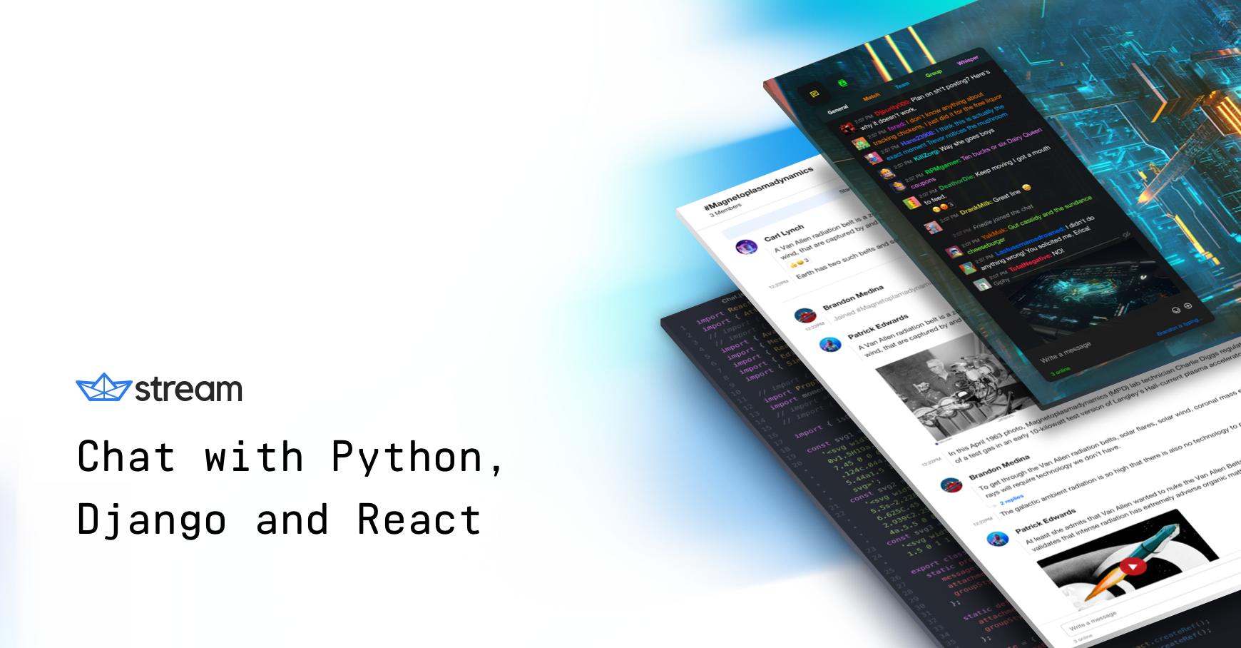 Chat with Python, Django and React