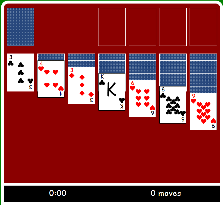 Javascript klondike solitaire link