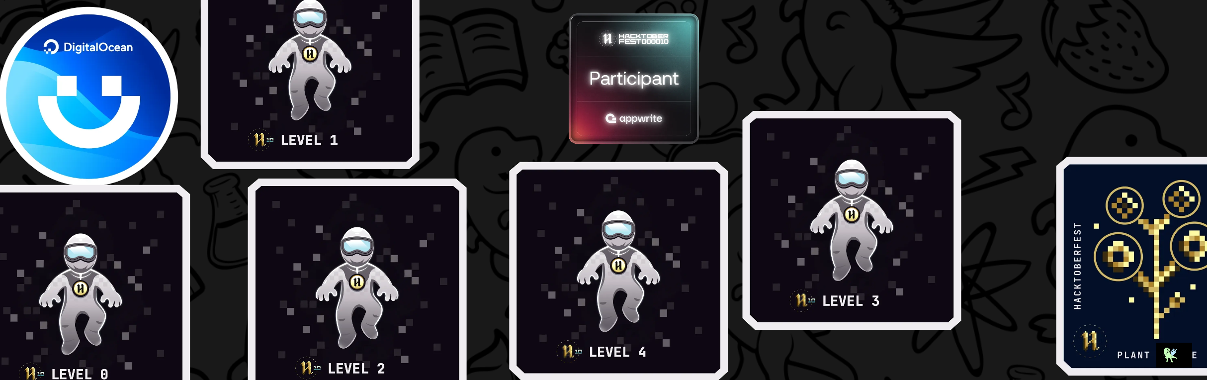 An image of @amanroy2001's Holopin badges, which is a link to view their full Holopin profile