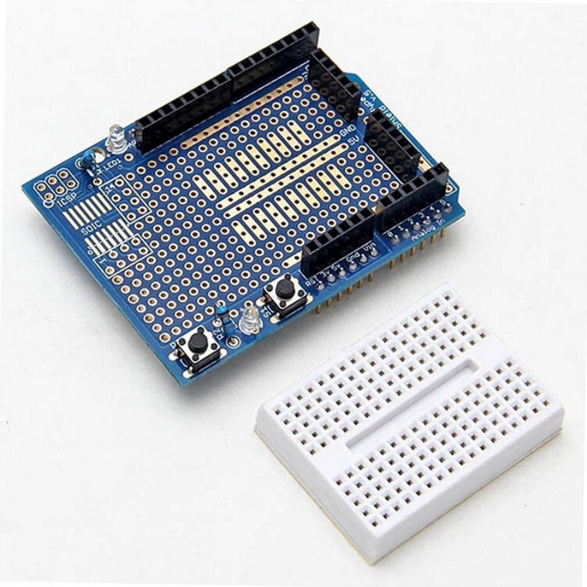 ProtoShield with breadboard