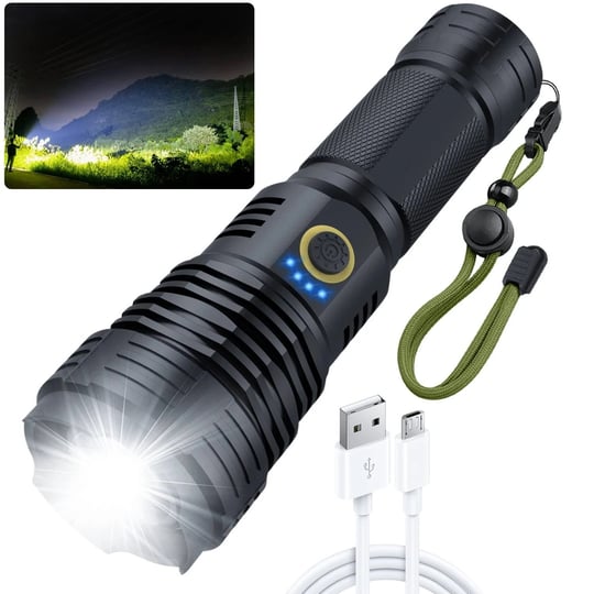 amzyigou-flashlights-high-lumens-100000-super-bright-rechargeable-flashlight-high-power-led-tactical-1