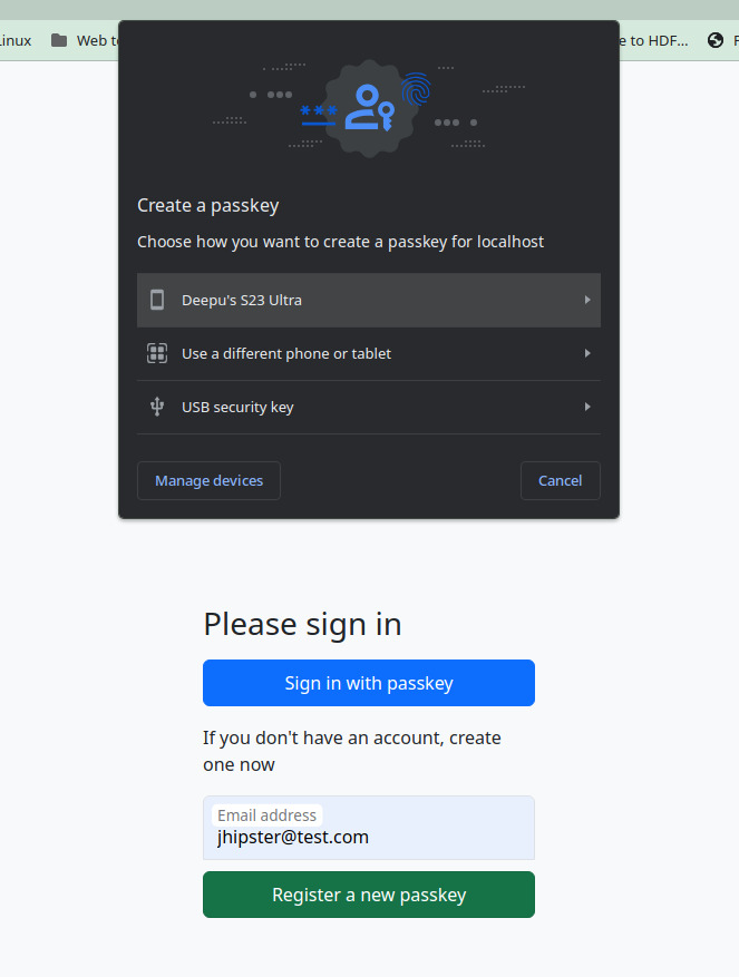 Sign up Screen